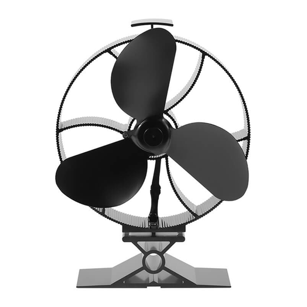 High-performance 353 3-blade heat stove fan, circulates warm air efficiently from wood or gas stoves