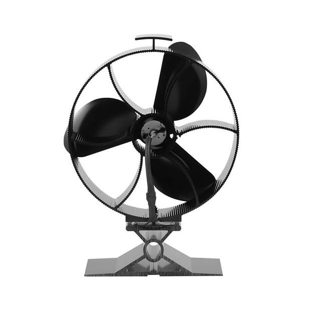 Eco-friendly 353 3-blade stove fan, self-powered for better air circulation and energy savings
