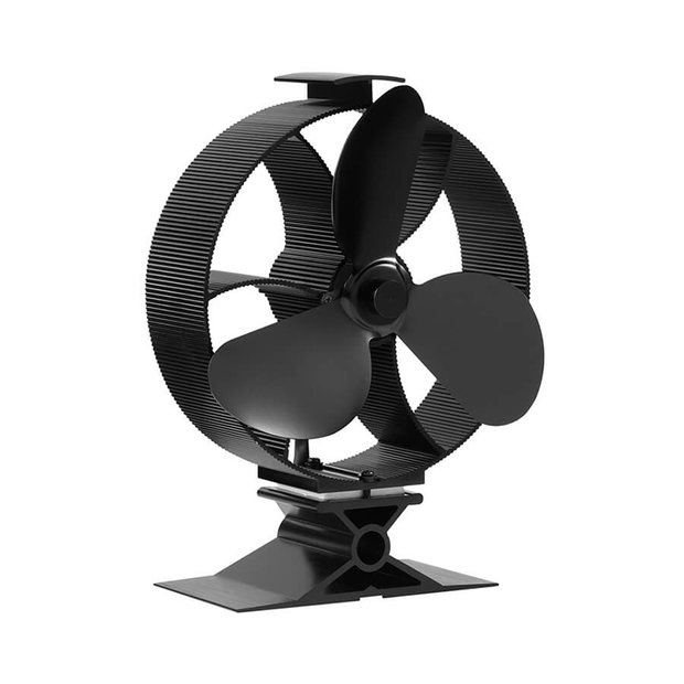 353 3-blade stove fan, energy-efficient and self-powered, ideal for reducing fuel costs